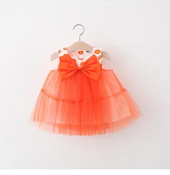 

(4 pieces/lot) 2020 Summer Girl's Dress Dot 042108