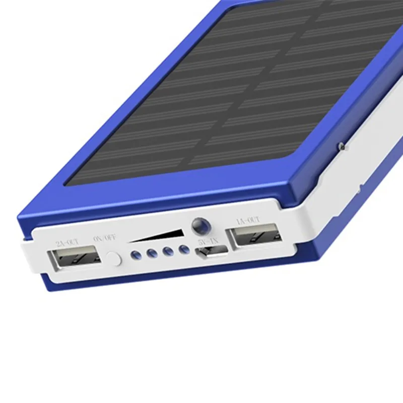 Портативное зарядное устройство 40000 мАч солнечная панель двойной USB аккумулятор