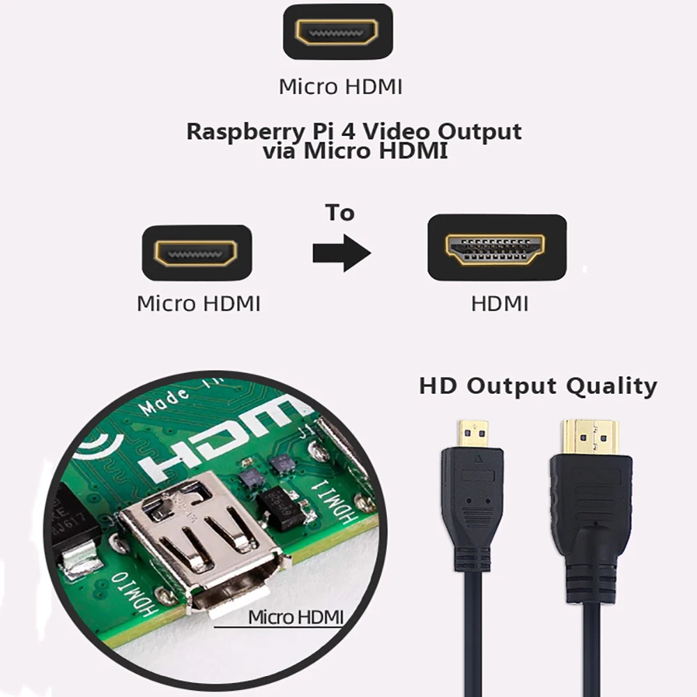  Raspberry Pi 4 Board 1GB/2GB/4GB RAM with Case Power Adapter Heat Sink Micro HDMI Cable for Raspber