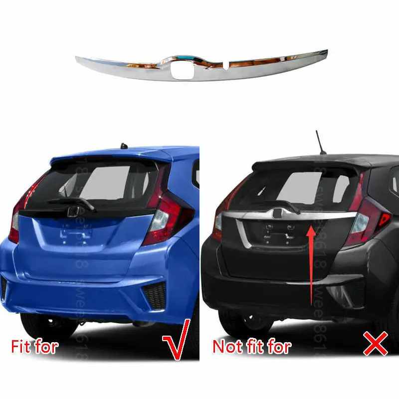 Для Honda Fit 2015 2016 2017 хромированная задняя дверь с логотипом фонарь обшивка 1