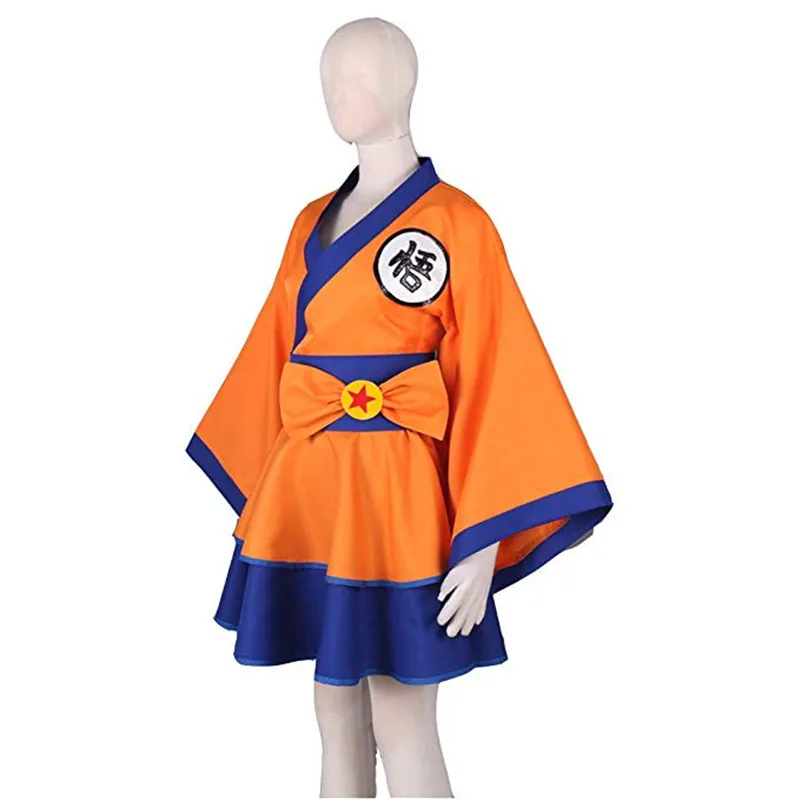 Большие размеры xxxl, для женщин и мужчин, детский персонаж, стрекоза Z Son Goku, женское кимоно в стиле Лолиты, платье аниме, костюм для косплея на Хэллоуин