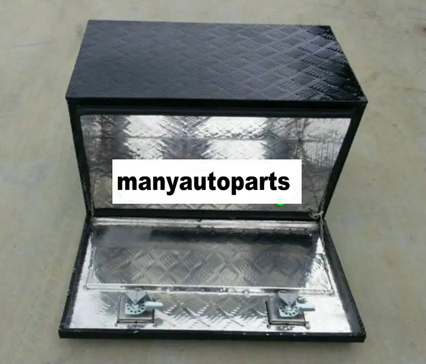 3" x 18" x 1" Черный алюминиевый пикап багажник под кровать ящик для инструментов трейлер для хранения
