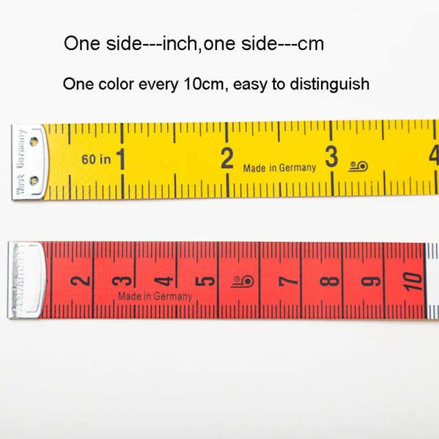 Cinta de plástico con regla para medir el cuerpo, cinta métrica suave de 1m  para costura a medida, Cm y pulgadas, 3 - AliExpress