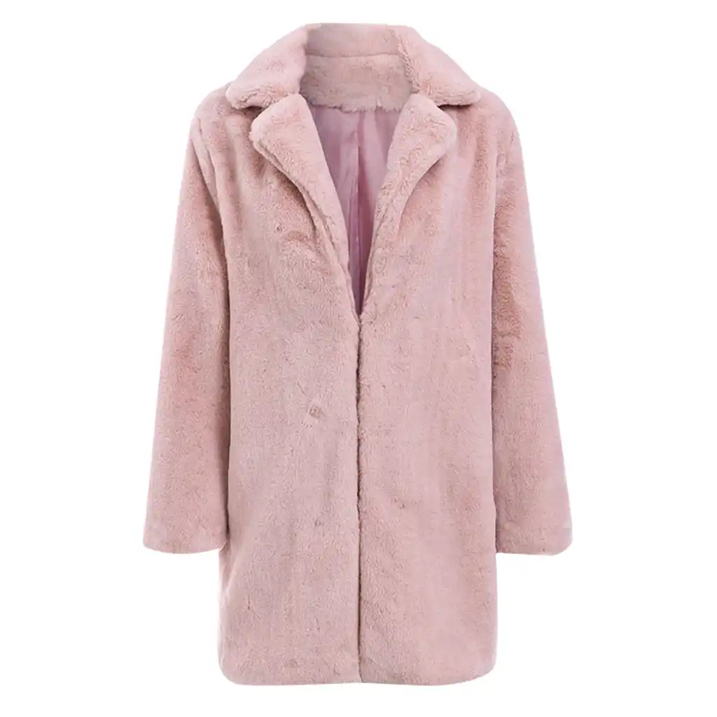 manteau long daim fourrure femme