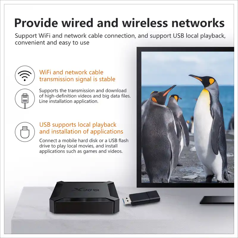 Android 10,0 Tv Box X96Q 4K Hdmi 2.0A 2,4G, Wi-Fi, Allwinner H313 4 ядра 1 + 8G ЕС Media Player Smart Декодер каналов кабельного телевидения Дистанционное Управление