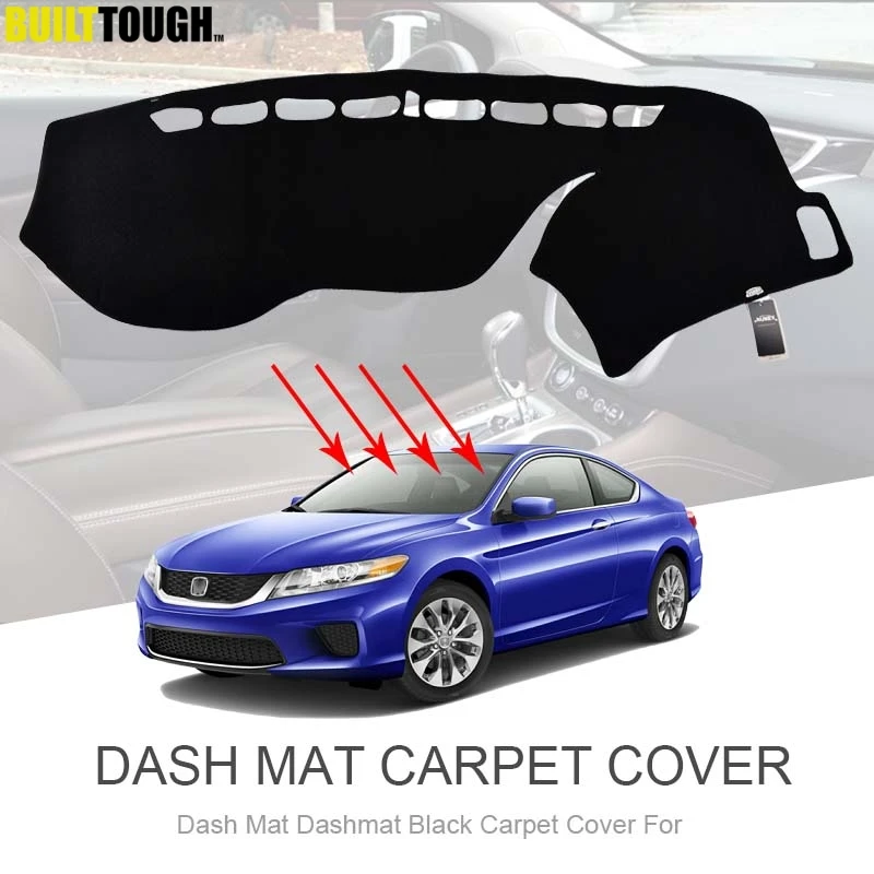 

For Honda Accord 9th 2013 - 2017 Car Dashboard Cover Dash Mat Instrument Platform Carpets Trim Cushion Protector Accessories