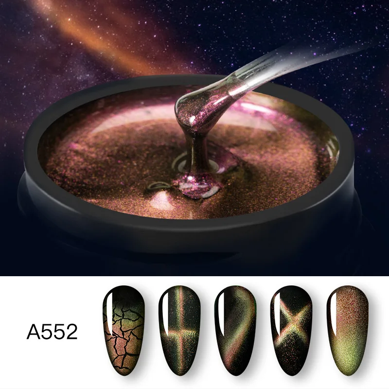 ROSALIND Гель-лак для ногтей 5 мл 9D Гель-лак для ногтей с эффектом «кошачий глаз» магнитный для нейл-арта набор для маникюра полуперманентный Базовый Топ Гель-лак для ногтей - Цвет: RFA552