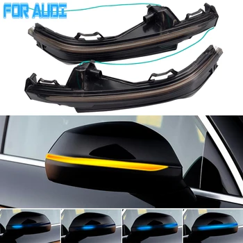 

LED Flowing Water Turn Signal Light Indicator Blinker Dynamic Light Signal For Audi Q5 FY 2018 2019 Q7 4M 2016 2017 2018