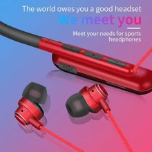 Беспроводные Bluetooth наушники, магнитные мини-наушники, спортивные стерео наушники для huawei, Xiaomi, samsung, с микрофоном, наушники