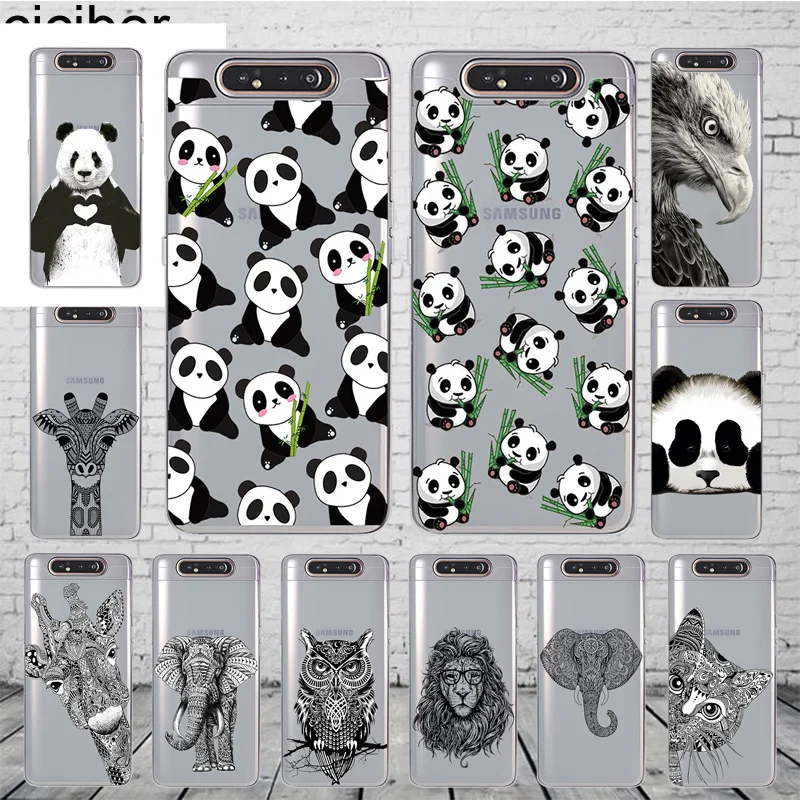 

ciciber Phone Case Cover for Samsung Galaxy A50 A70 A80 A60 A40 A30 A20 A10 A20e Soft Silicone TPU Fundas Giraffe Elephant Panda