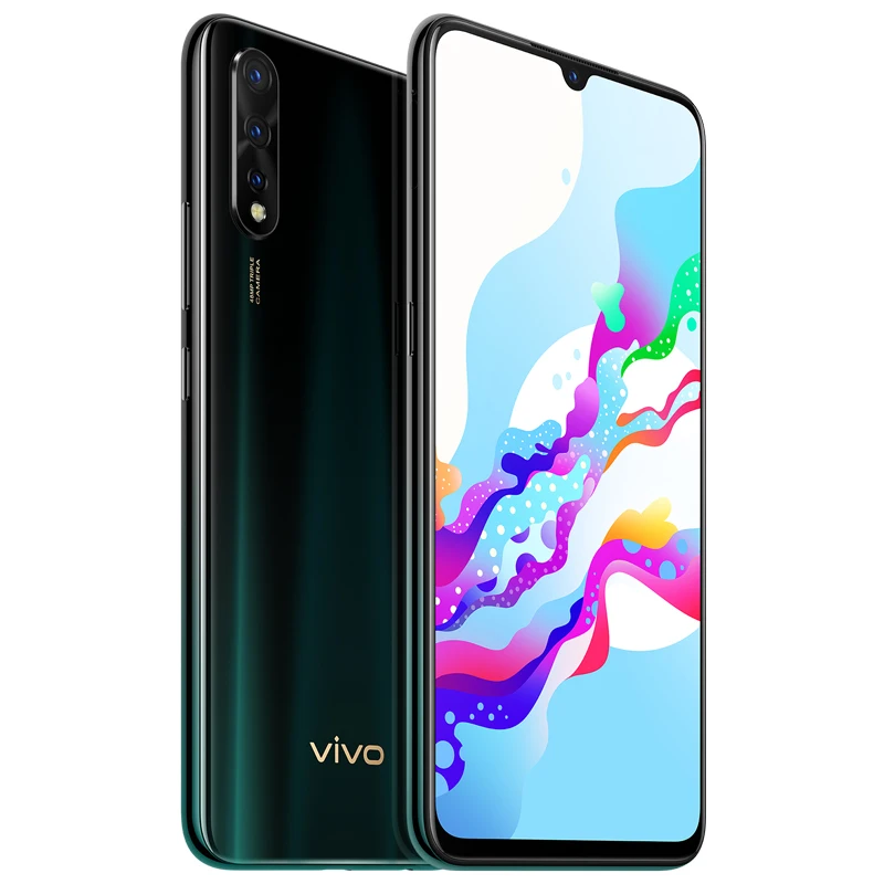 Vivo Z5 поддержка глобальной rom Google Paly 6G 128G мобильный телефон 48MP+ 32MP 4 камеры лицо+ сканер отпечатков пальцев 1080*2340 полный экран - Цвет: Green