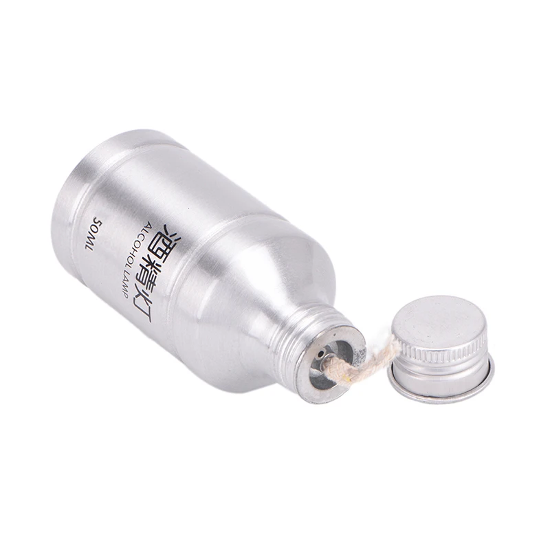 50 ml 화학 알코올 버너 램프 실험실 난방 장비 실험실 용품 휴대용 금속 야외 알코올 램프