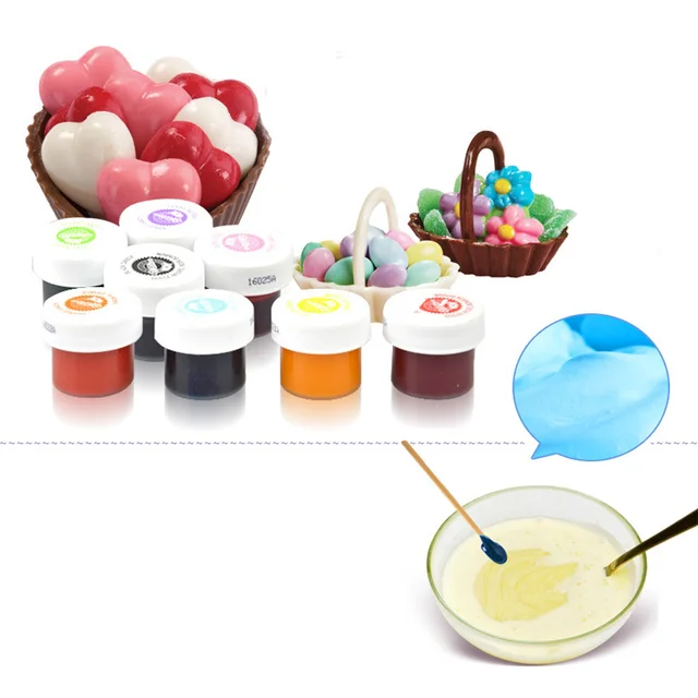 4 Színű Sütés Ehető Pigment Csokoládé/Cukorka Színező Olaj Barkács Krém Fondant Makaronok Sütemény Krémes - Image 4