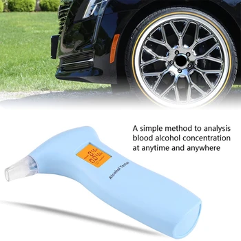 

Digital Breath Alcohol Tester Breathalyzer with LCD Dispaly Handheld Alcohol Tester Digital Analyzer Detector Backlight Light