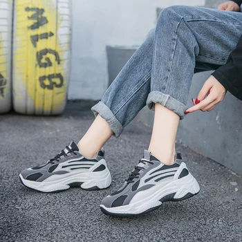 

zapatos de mujer sneakers women tenis masculino Lace-Up Beige casual shoes women high top sneakers zapatos mujer AF6