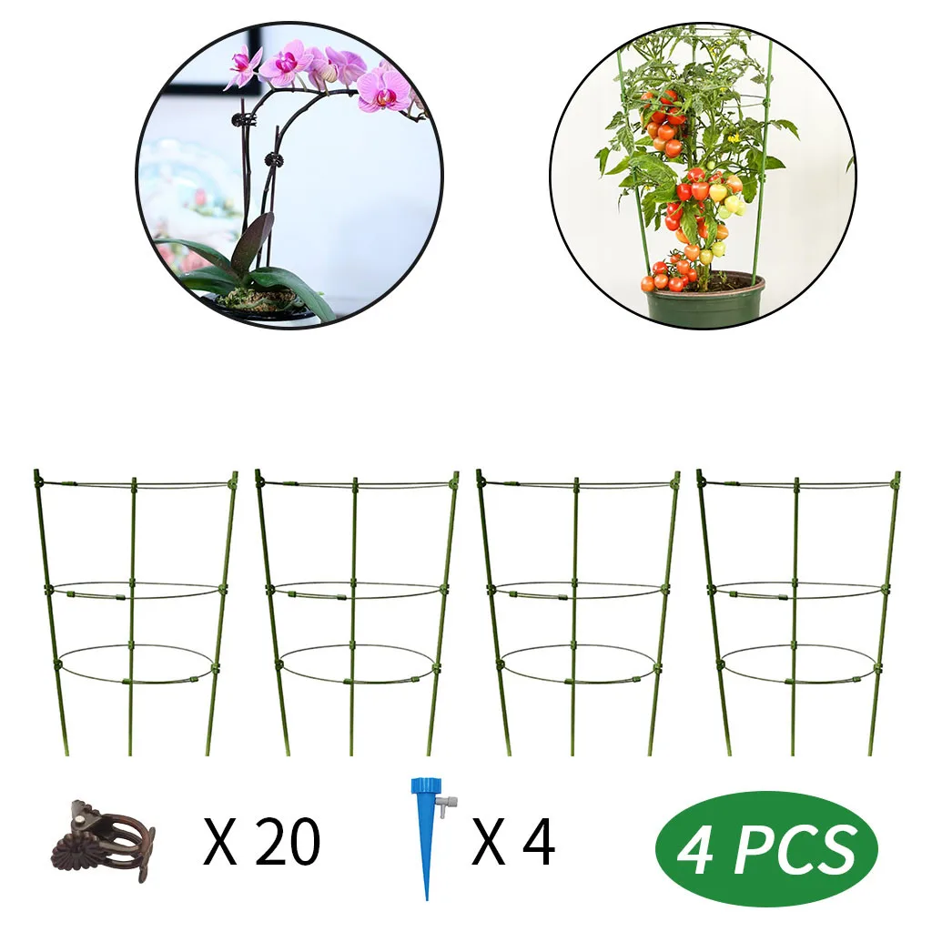 4PCS Gardening Plant Climbing Support Climbing Vine Rack Plant Potted