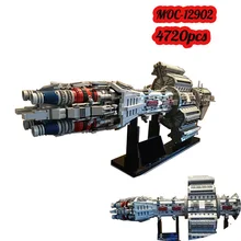 

MOC EAS Agamemnon Space Battle Series High Tech Military Transport Armed Building Block Cool splicing bricks Toys for Kids Gift