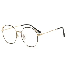 Новинка октября, ретро металлические круглые необычные очки унисекс, простые корейские очки для чтения, повседневные модные очки без градусов для чтения