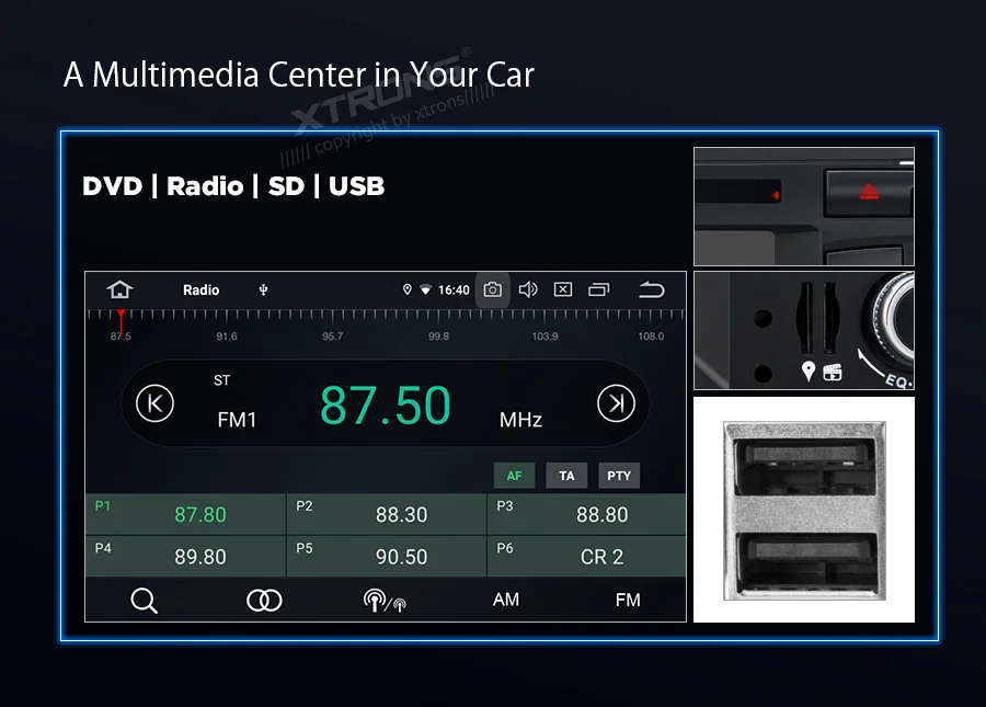 Sale XTRONS 7" Android 9.0 Octa Core 4G RAM 64G ROM GPS navigation Car Multimedia system Plug & Play Design Fit for Audi A3 8P S3 8P 16