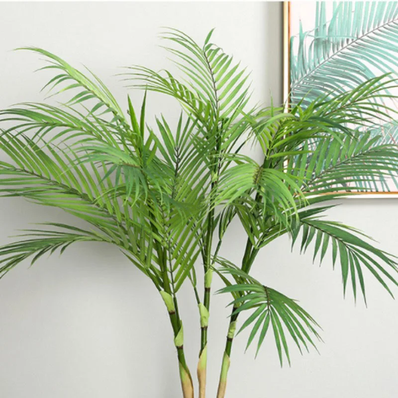 85 см Зеленые искусственные Пальмовые Листья поддельные тропические растения украшение для дома, сада большой лист украшения гостиной