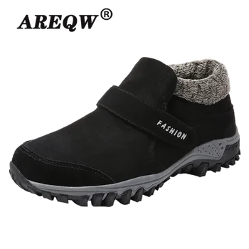 

2020 New Men Boots Winter Sneakers Fur Warm Snow Boots Men Winter Boots Work Shoes Men Footwear Fashion Plush Ankle Boots