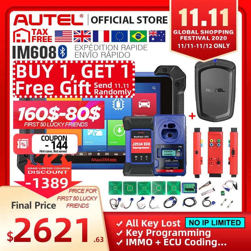 

Autel MaxiDAS DS808 Automatic Diagnositc Scanner/Tool For All Electronic Systems Functions of Codes, Live data, Active Test etc.