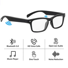 

High Tech Smart Sunglasses Wireless Bluetooth Hands-Free Calling Music Voice Control Open Ear Speaker for Gaming Meeting Driving