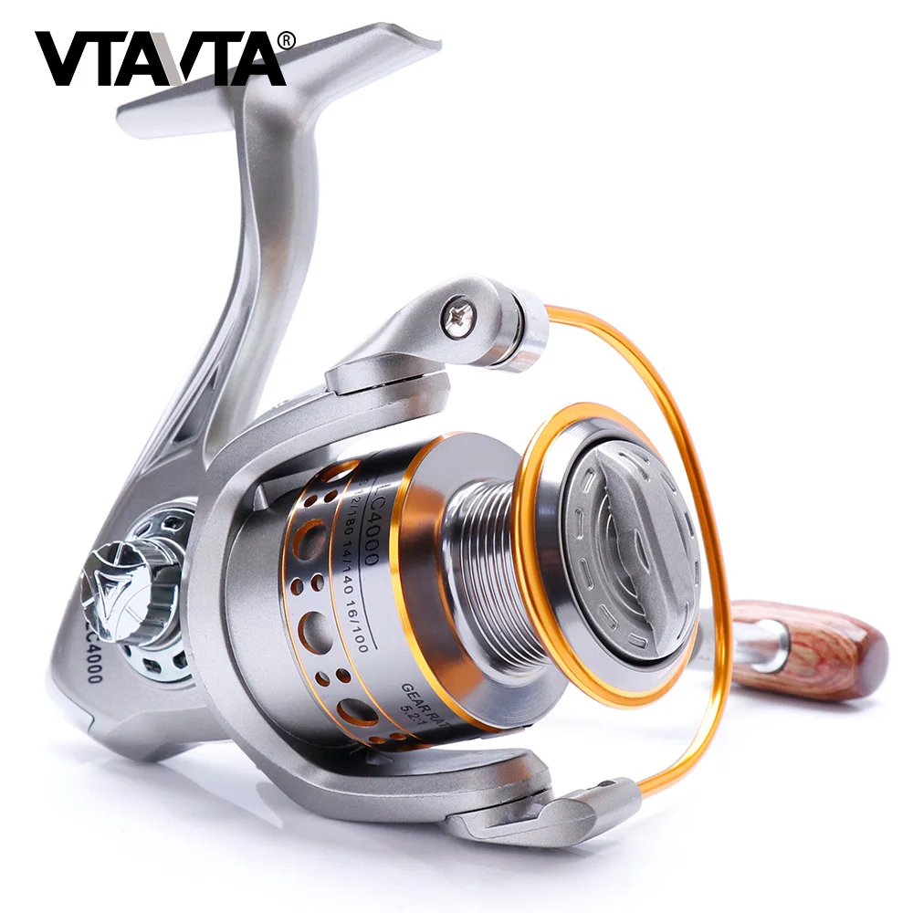 Comprar Carrete de Metal VTAVTA carrete giratorio 5,2 1 12BB 9kg Max Drag Carpa carrete de pesca de invierno Baitcasting accesorios de pesca de agua salada