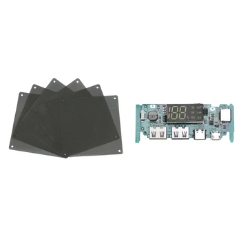 

7 Pcs Accessories: 6Pcs 14Cm Computer Mesh PVC PC Case Fan Cooler Dust Filter Case & 1 Pcs Boost 5V High Pass Qc3.0 Fast Chargin