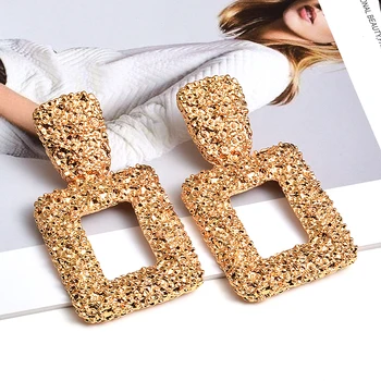 

ZA Statement Earrings 2019 News Fashion Trend Accessories For Women Metal Geometric Hanging Dangle Drop Earrings