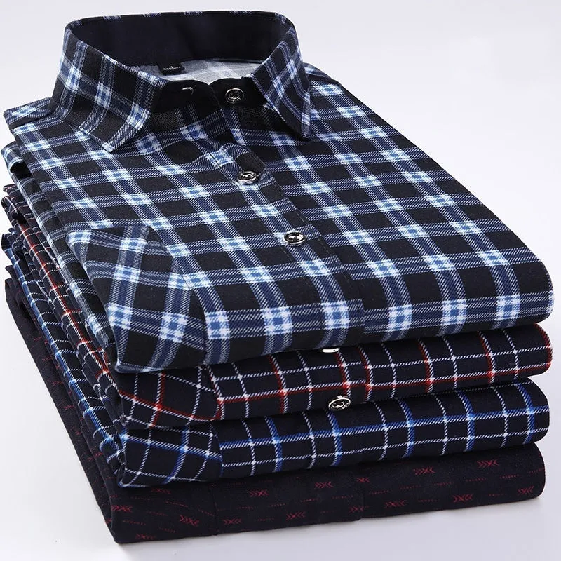 Camisa a cuadros de algodón para hombre, ropa informal de manga larga de alta calidad, camisa con botones, talla grande, primavera y verano, novedad de 2021