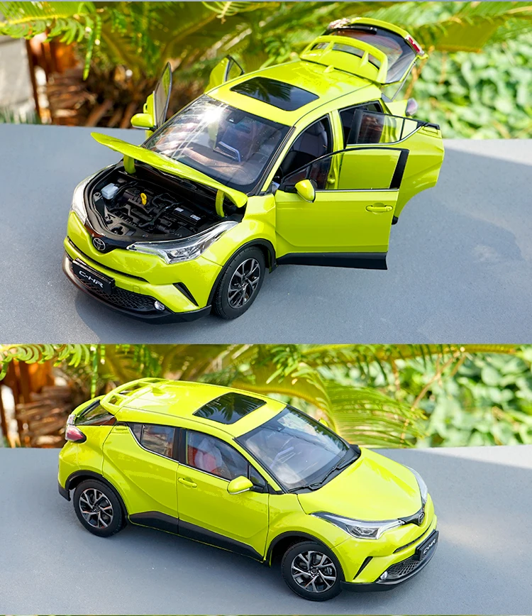 Авторизованный подлинный Сплав 1:18 Toyota C-HR CHR литой классический игрушечный автомобиль модель для подарка, коллекция