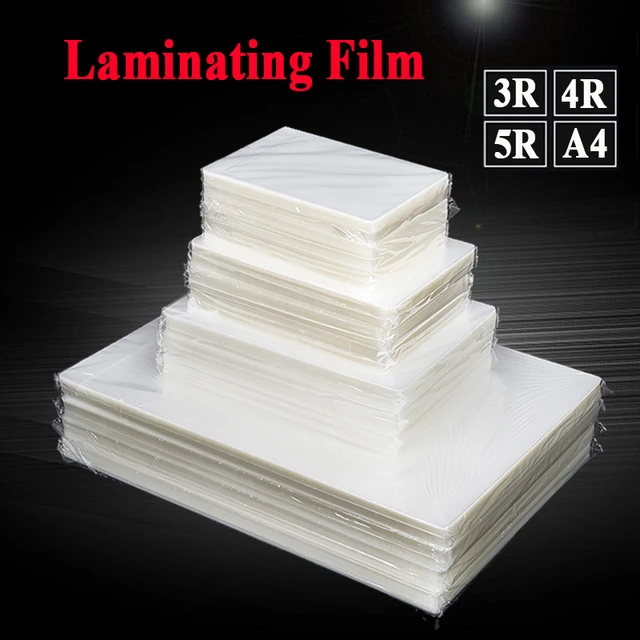 80 Mic 100PCS/Lot 3 inch 95mmmx66m Clear Thermal Laminating Pouches Laminating  Sheets Laminating Film for