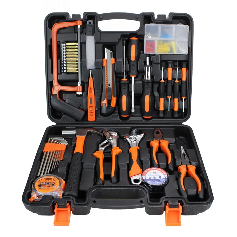 

Small Hundred-like Suit Toolbox Carbon Steel Car Mounted Portable Hardware Kits 005-1