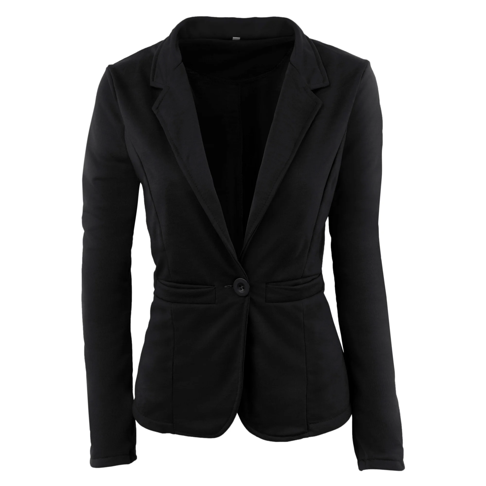 

Winter 2020 Women Clothing Blazer Casual Solid Color Black Long Sleeve Suits Collar A Buckle Clothes Blazers for Womens Business