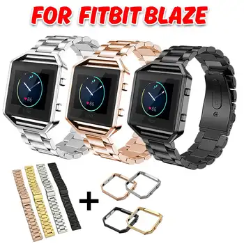 

Replacement Stainless Steel Wrist Strap For Fitbit Blaze Strap Band Bracelet For Watch Bands Accessories