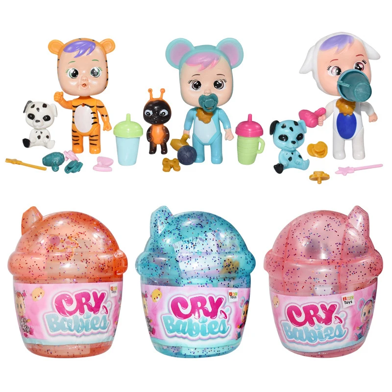 

Crying Baby Magic Doll Hand Model Bubble Magic House Surprise Bottle Vinyl Action Figure Collectible Model Toy In Blind Box