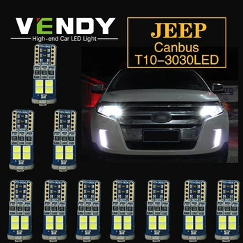 

10pcs W5W T10 Car LED Clearance Lights Bulb Canbus Lamp For JEEP Cherokee Compass Patriot Grand Cherokee Wrangler Commander BMW