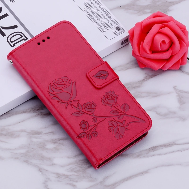 Роза цветок кожаный флип чехол для спортивной камеры Xiao mi F1 mi A1 5X A2 Lite 9T Red mi 7 Go K20 6A 7A 8A S2 3S 4A Note 4 4X7 5 6 8 Pro 5A крышка