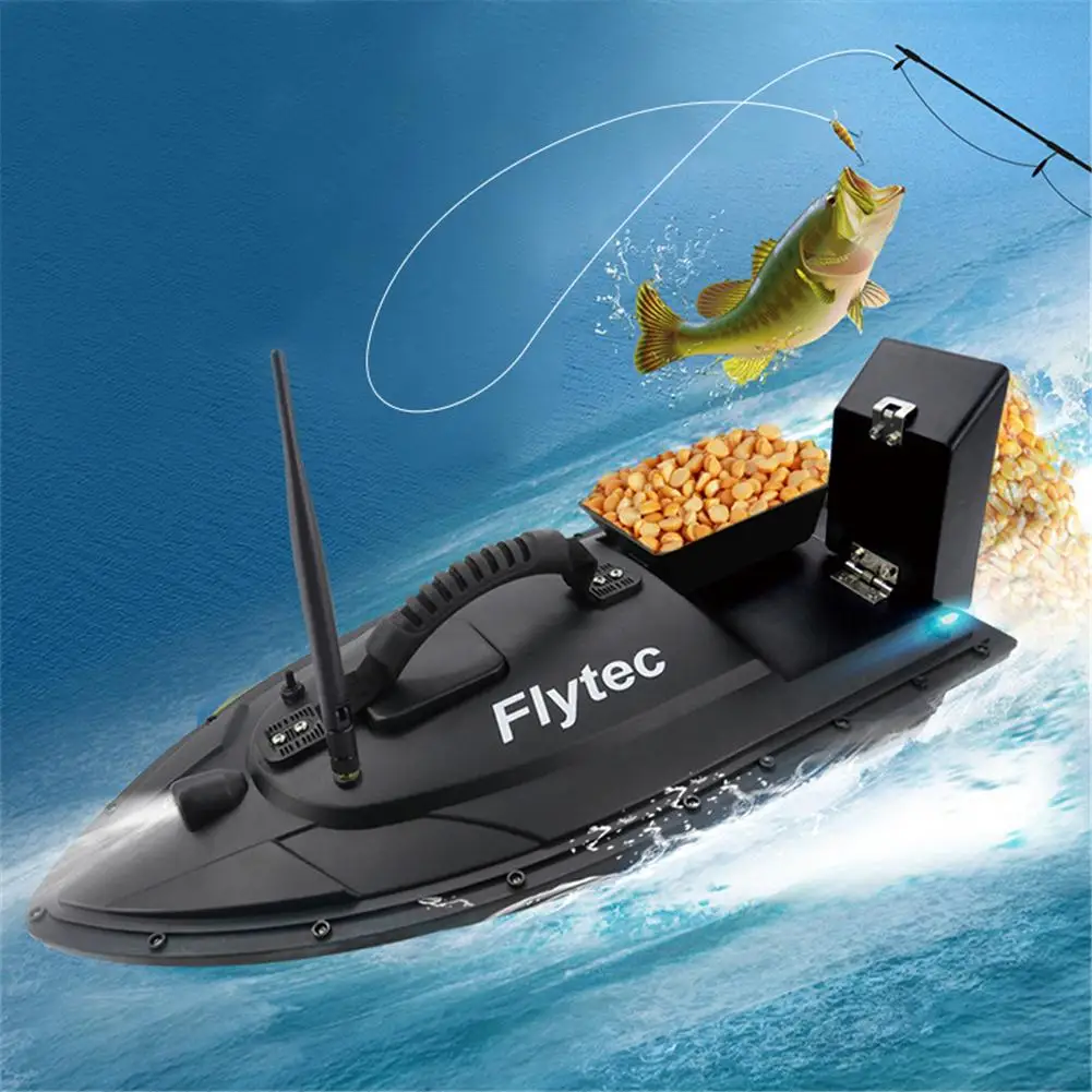 Flytec Fishing Tool Smart RC Bait Boat Toy Double Warehouse Bait