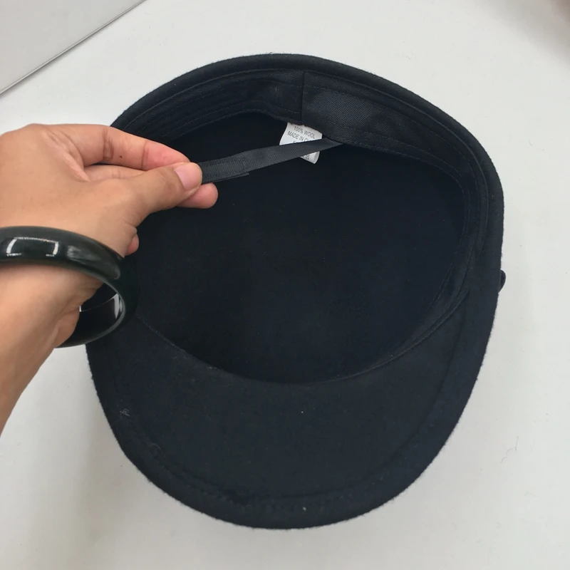 Ранняя осень новая шерстяная han edition joker Женская модная шапка темно-синяя кепка от европейского и американского вентилятора