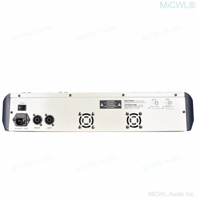 Professional 2400 Watt Power Amplifier Mixing Console 12 Channels