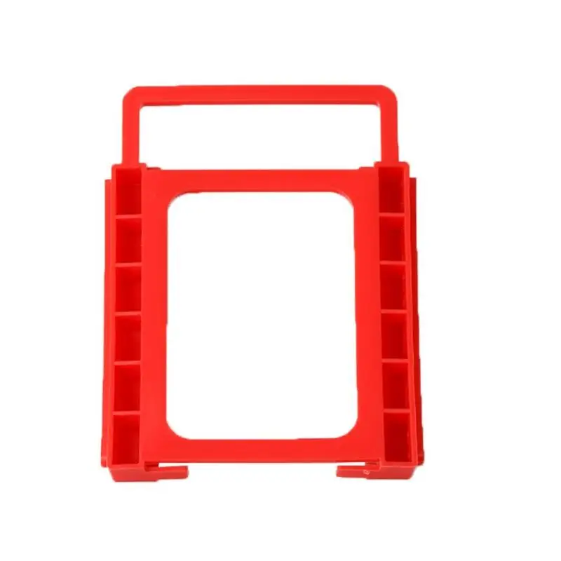 watersouprty 2.5 to 3.5 Hard Drive Adapter HDD SSD Converter Mounting Bracket Plastic Holder Storage Bar Accessories