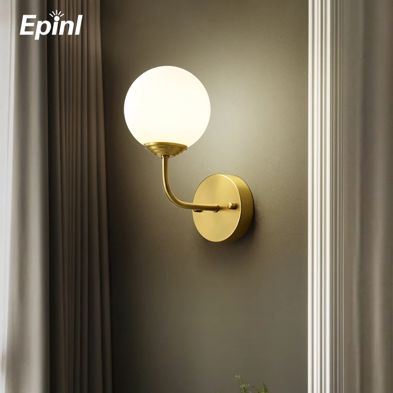 Modern Wall Light Ball Style Lamp Dining Parlor Bedroom Restaurant Living Room Christmas Mirror Front Home Decor | Лампы и освещение