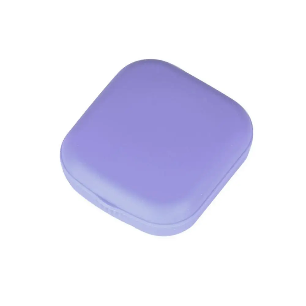 Новая портативная мини-коробка для контактных линз с коробкой Пинцет палочка для жидких Бутылок винт-Топ чехол для контактных линз аксессуары для очков - Цвет: Purple