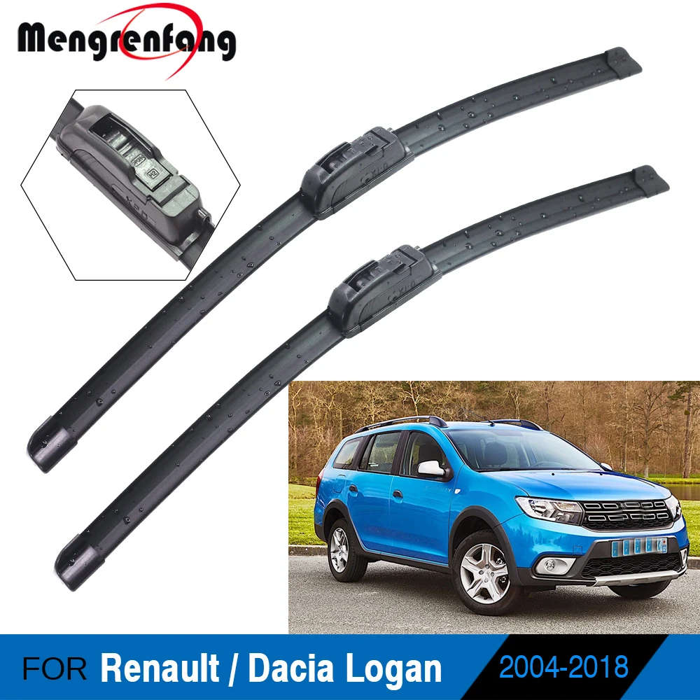 2 шт. щётки стеклоочистителя переднего стекла для Renault Dacia Logan I II 2004
