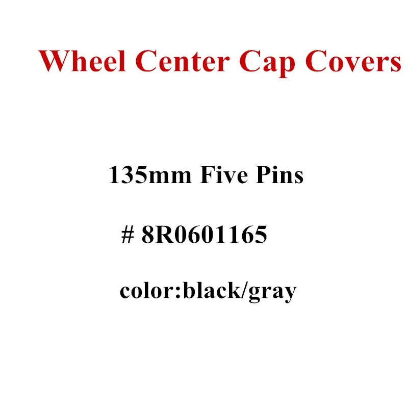 4 шт. пять контактов колпачки ступицы колеса авто чехлы 2009-2013 для A3 S3 Q5 8R0601165 8R0 601 165 Автоаксессуары