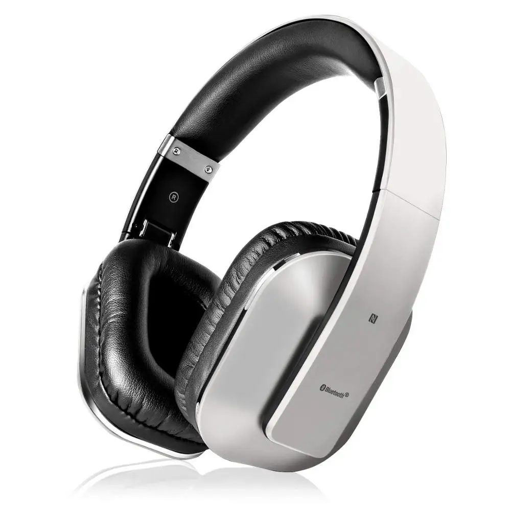 Белый Bluetooth 4,2 Aptx низкая задержка Накладные наушники Беспроводная Громкая связь NFC стерео музыка гарнитура с микрофоном многоточечный для ТВ телефона - Цвет: Белый
