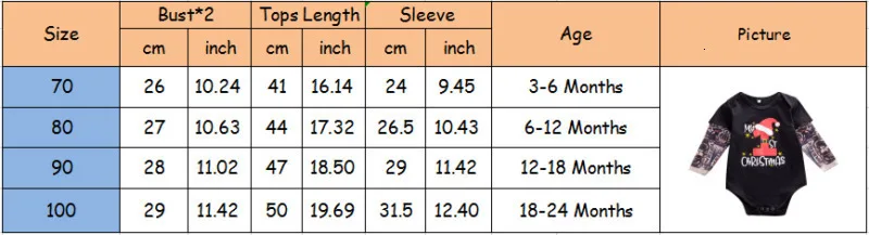 Newborn Infant Baby Boys Tattoo Sleeve Xmas Romper Jumpsuit Bodysuit Clothes 0-24 Months
