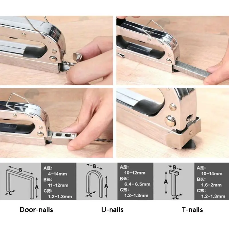 3 в 1 кусачки для ногтей степлера Скоби 3 способа степлеров для крепления мебельных дверей дома M0XD